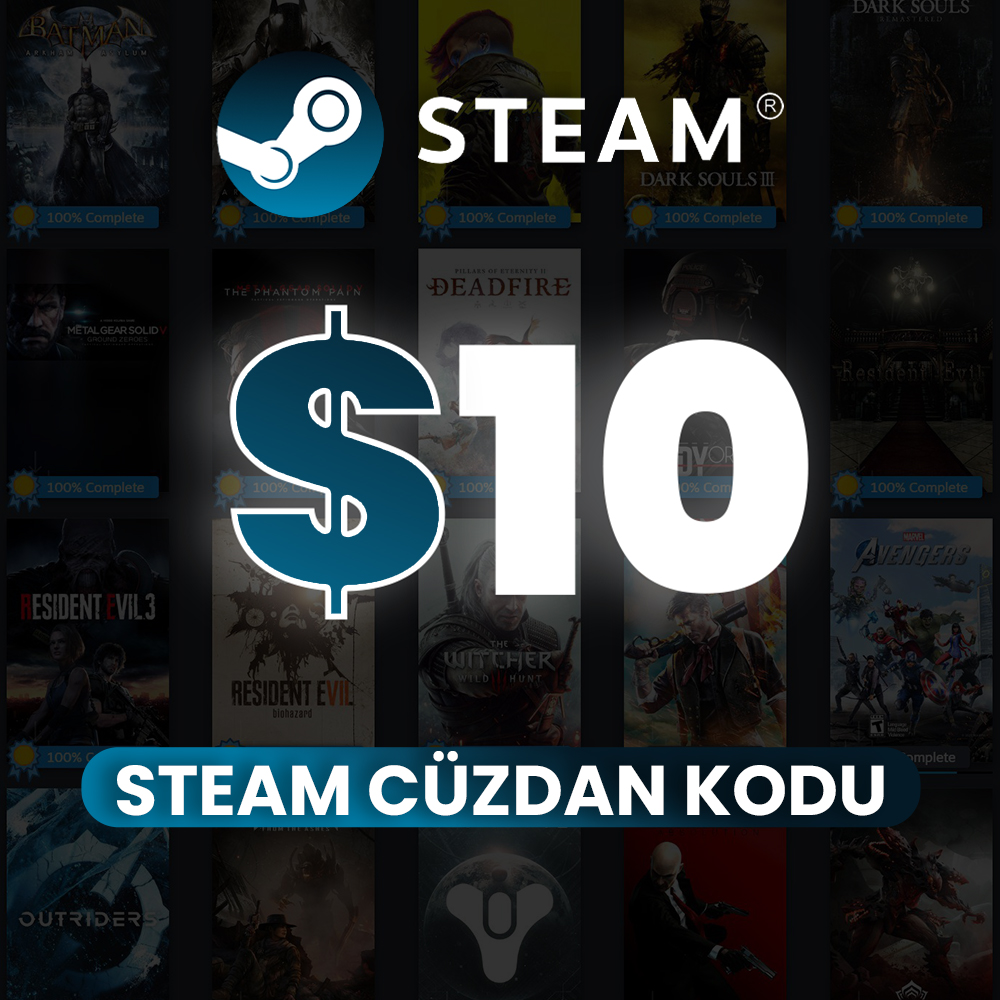 10 USD Steam Cüzdan Kodu