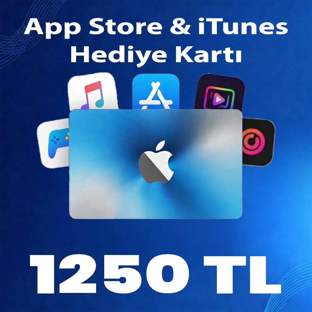 1250 TL App Store & iTunes Hediye Kartı