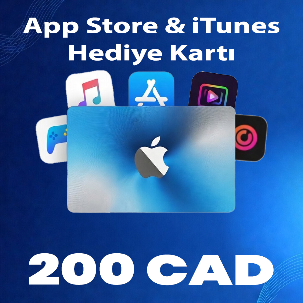 200 CAD App Store & iTunes Hediye Kartı
