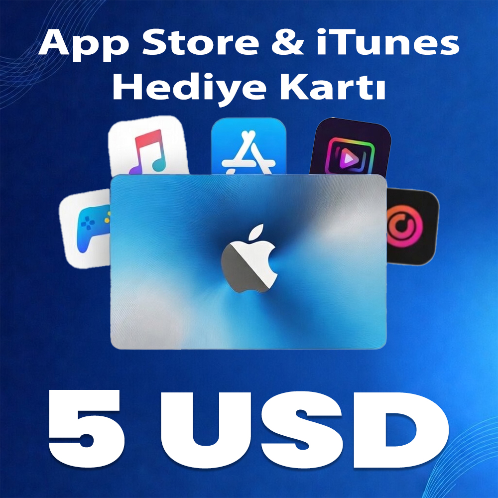 5 USD App Store & iTunes Hediye Kartı