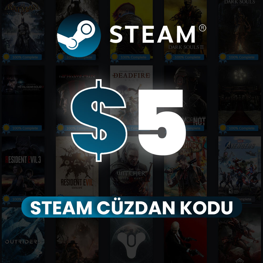 5 USD Steam Cüzdan Kodu