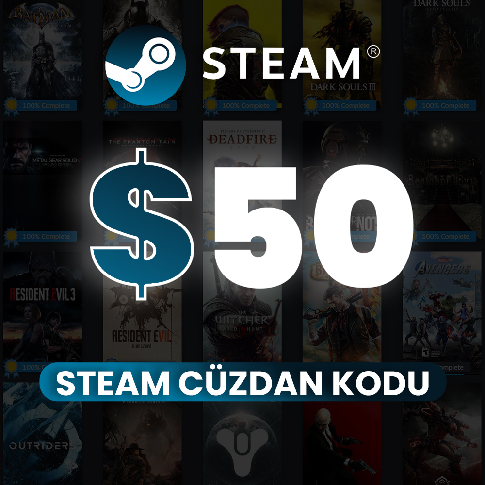 50 USD Steam Cüzdan Kodu