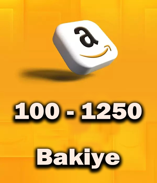 Amazon.com.tr Hediye Kartı 100 - 1250 TRY