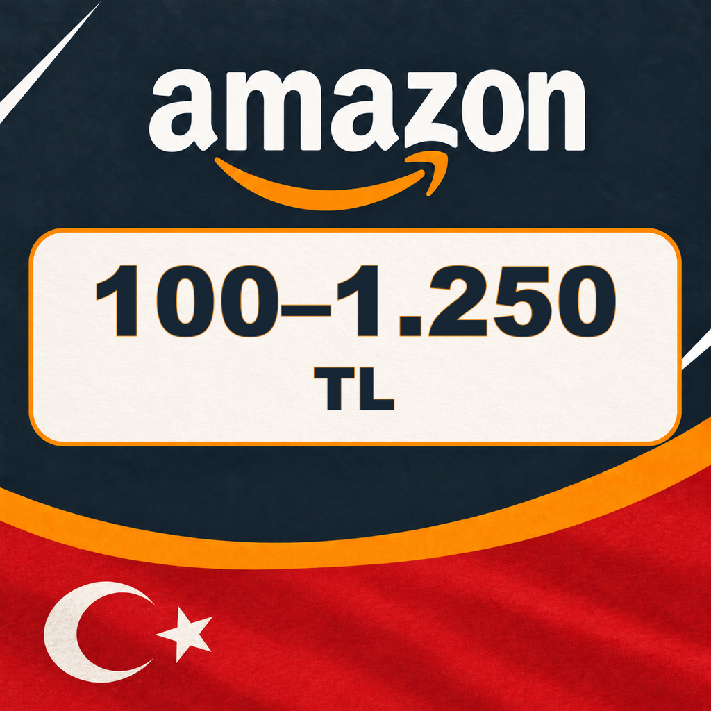 Amazon.com.tr Hediye Kartı 100 - 1250 TRY