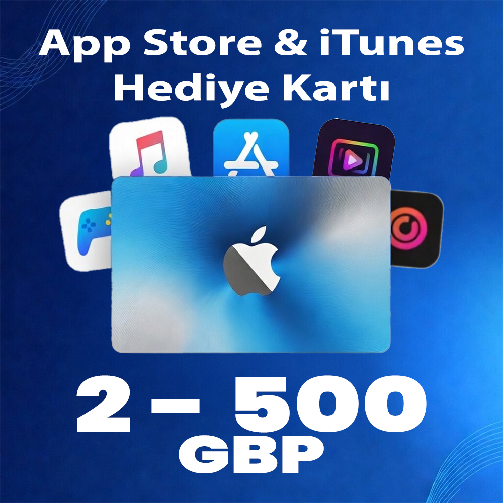 App Store & iTunes Hediye Kartı (2 - 500 GBP)