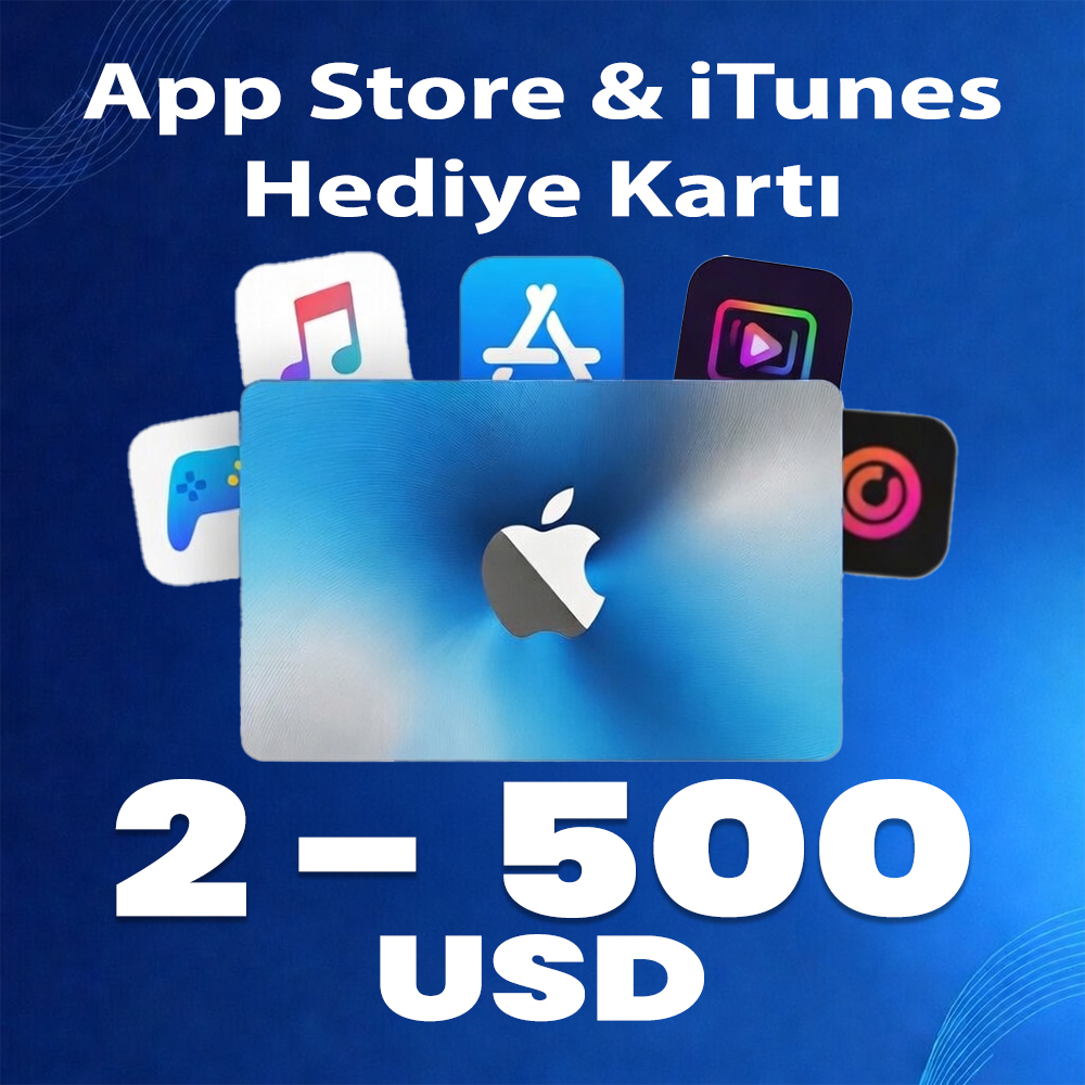 App Store & iTunes Hediye Kartı  (2 - 500 USD)