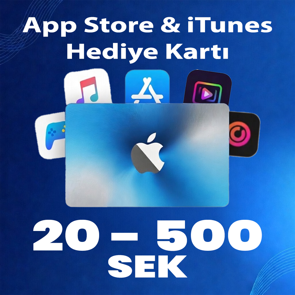 App Store & iTunes Hediye Kartı (20 - 500 SEK)