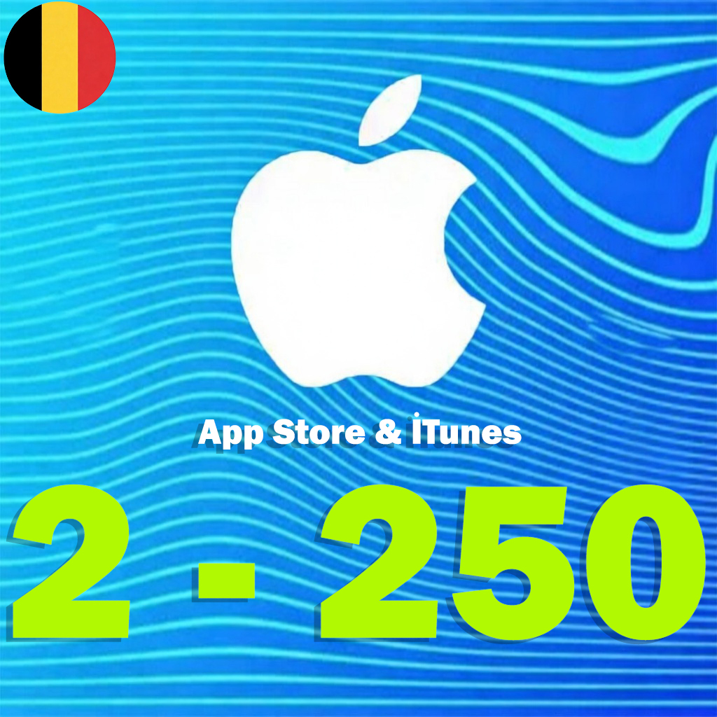 App Store & iTunes Hediye Kartı Belçika (2 - 250 EUR)