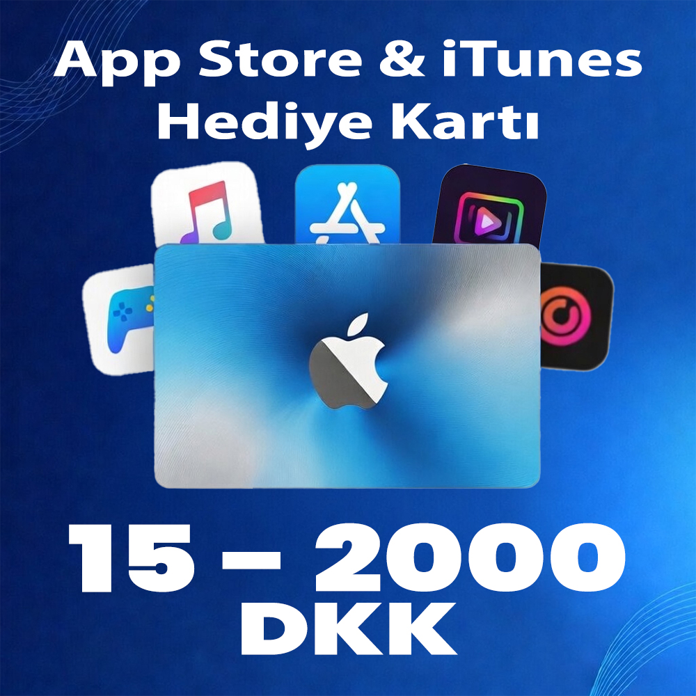 App Store & iTunes Hediye Kartı Danimarka (15 - 2000 DKK)