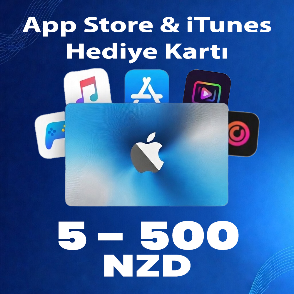 App Store & iTunes Hediye Kartı Yeni Zelanda (5 - 500 NZD)