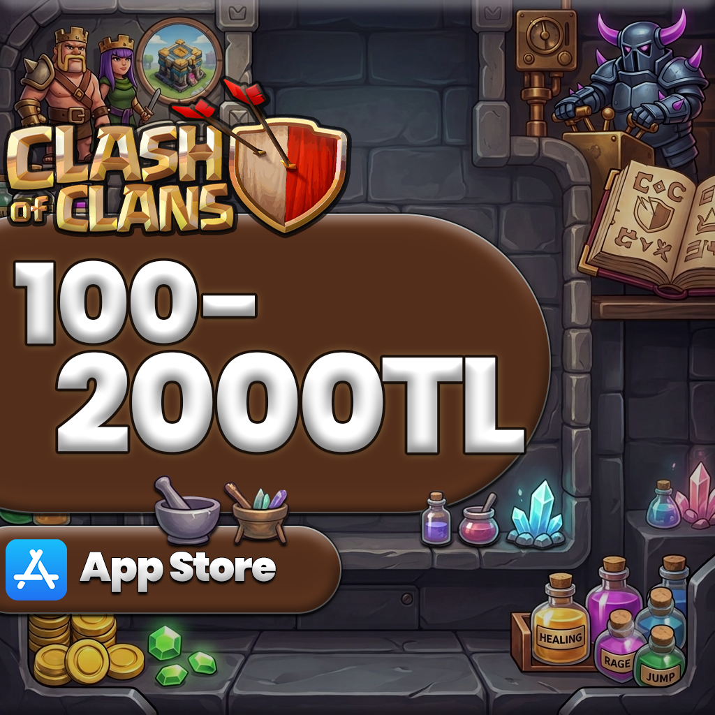 Clash Of Clans 100 - 2000 TL App Store