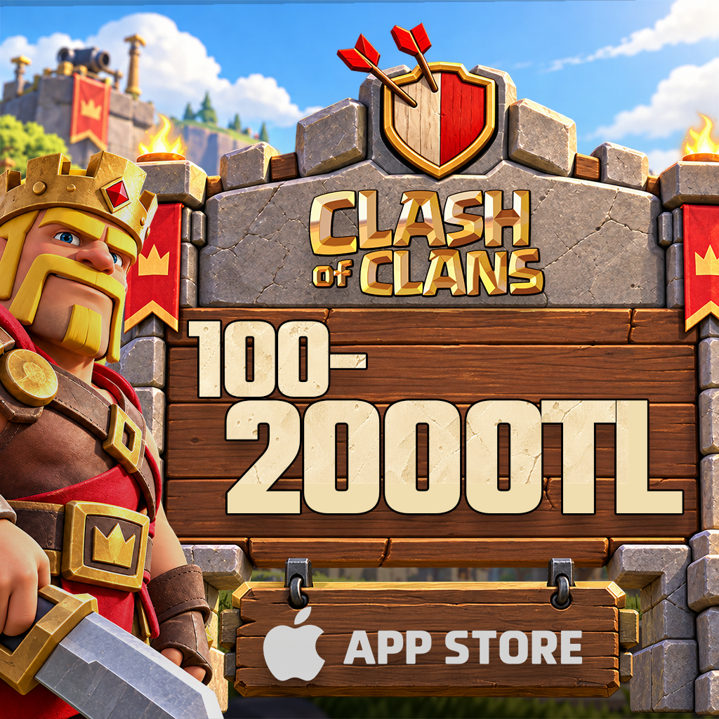 Clash Of Clans 100 - 2000 TL App Store