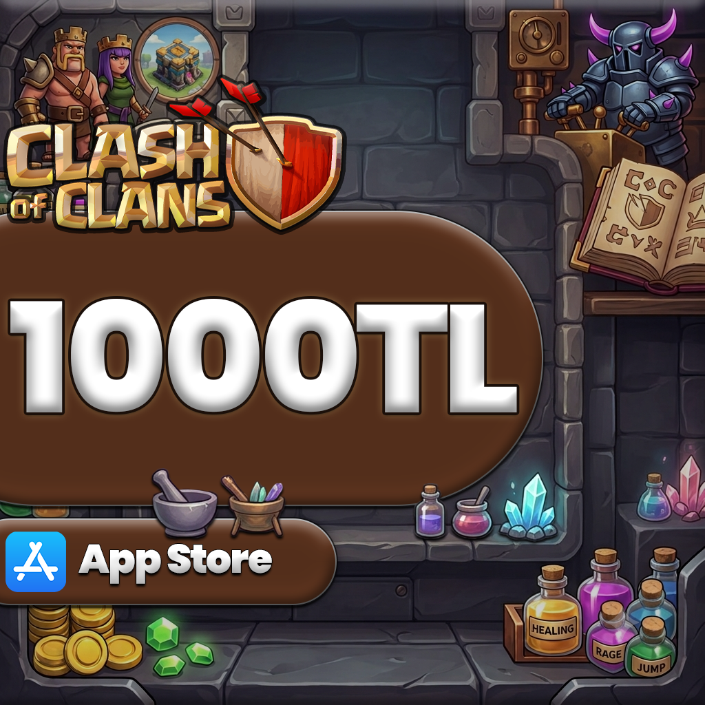 Clash Of Clans 1000 TL App Store