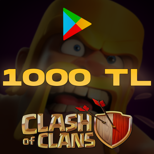 Clash Of Clans Taş 1000 TL Google Play