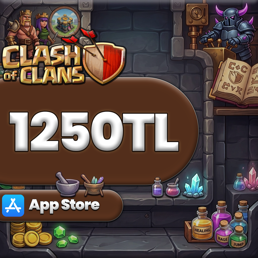 Clash Of Clans 1250 TL App Store