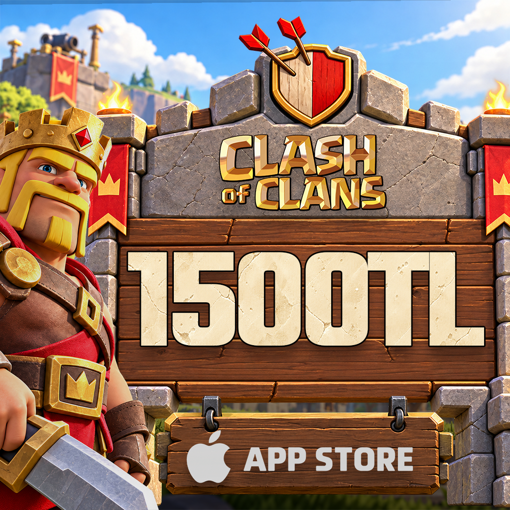 Clash Of Clans 1500 TL App Store