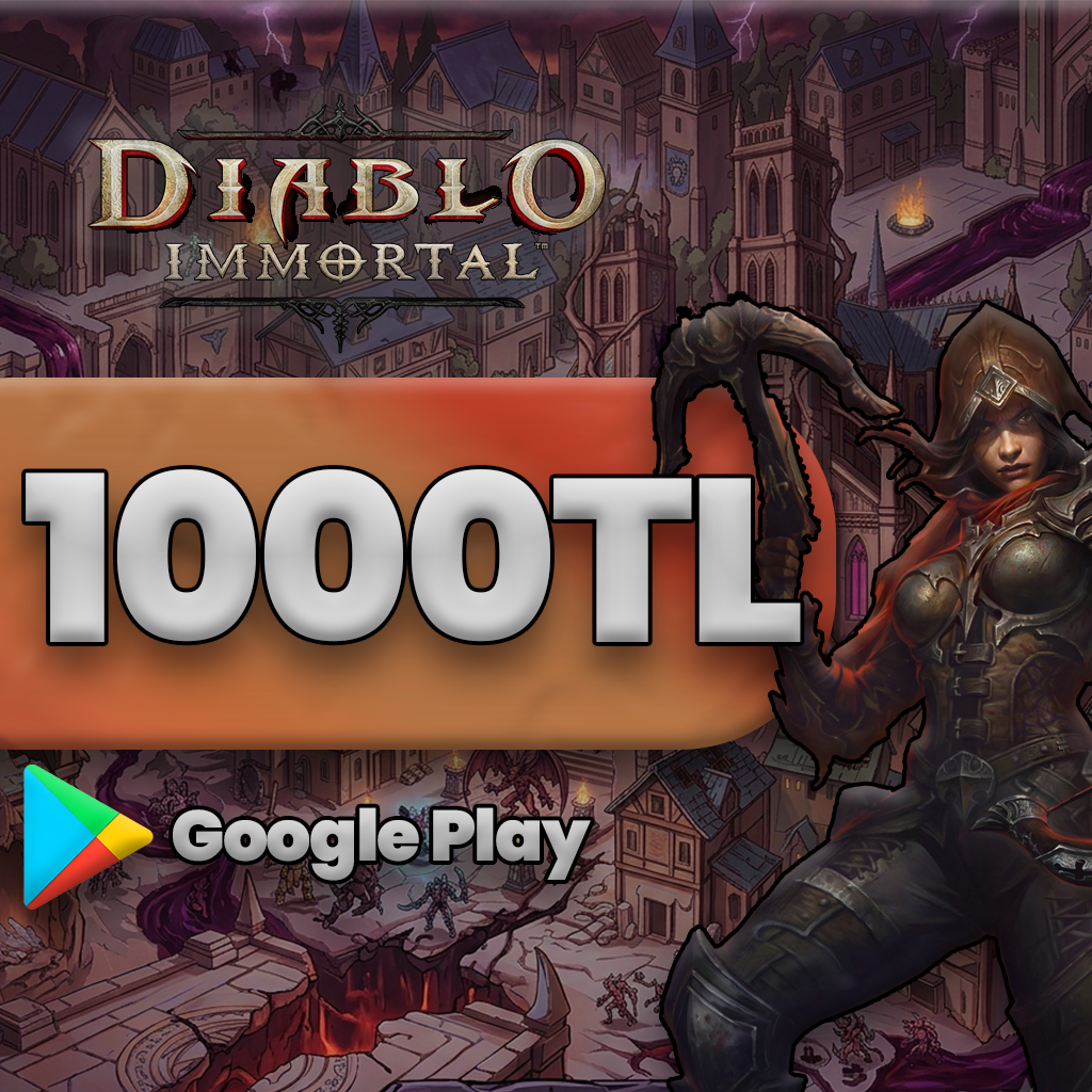 Diablo Immortal 1000 TL Google Play Balance