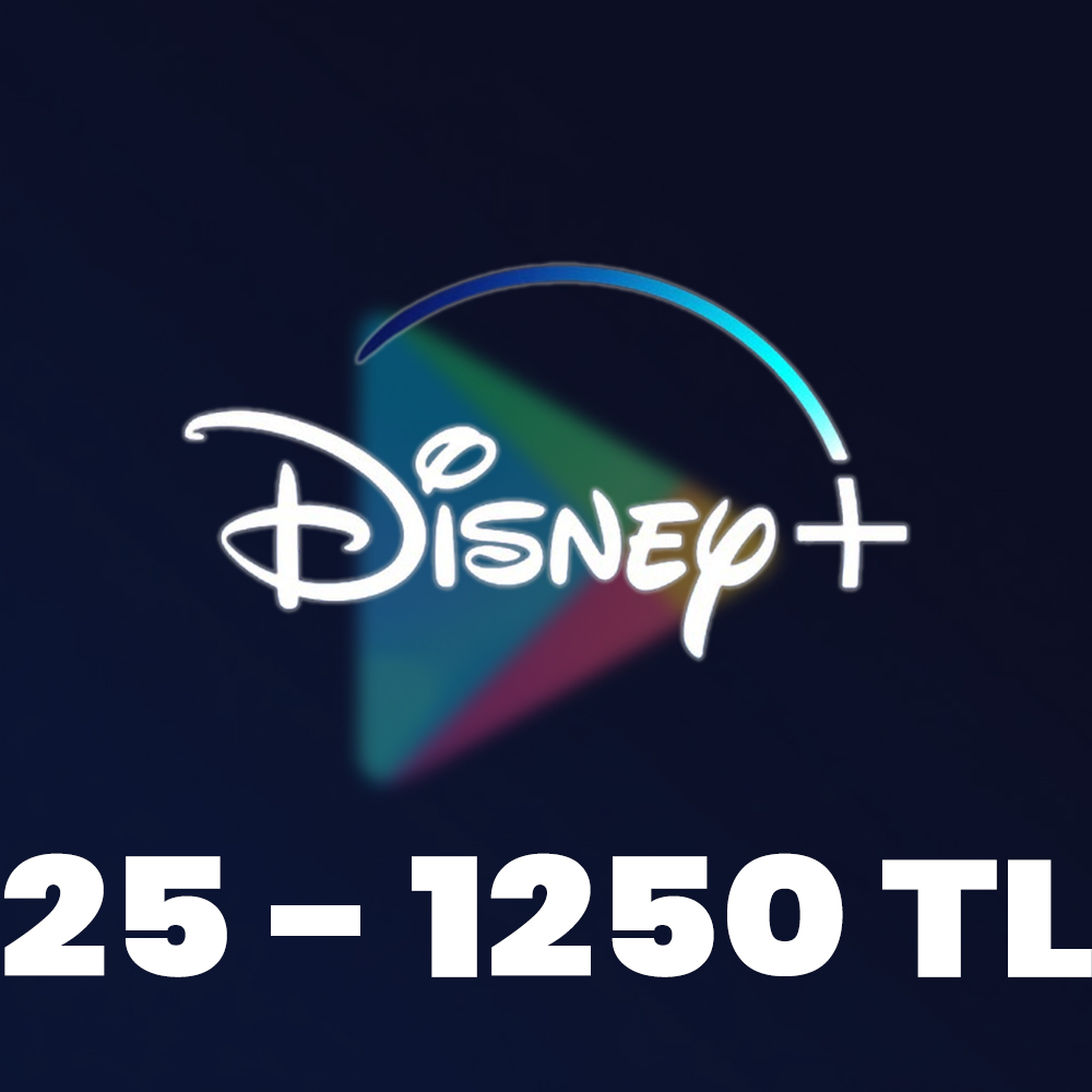 Disney Plus 25 - 1250 TL Hediye Kartı Google Play