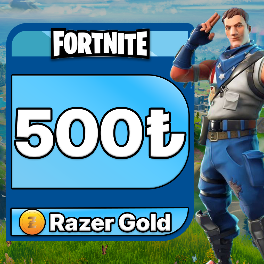 Fortnite 500 TL Razer Gold V-Papel