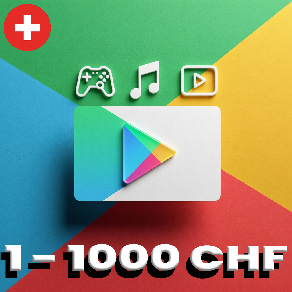 Google Play Hediye Kartı İsviçre 1 - 1000 CHF