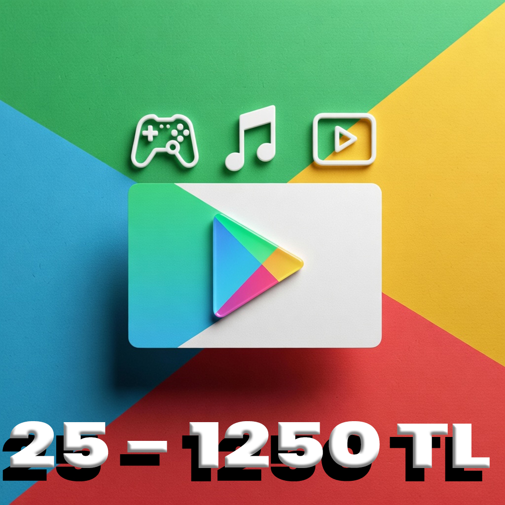 Google Play Hediye Kartı TR 25 - 1250 TL