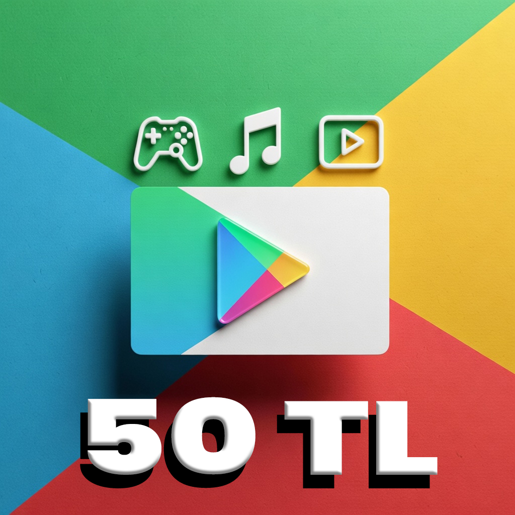 Google Play Hediye Kodu 50 TL