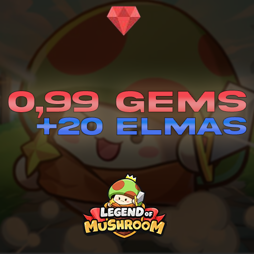 Legend of Mushroom 0.99 Gems + 20 Elmas