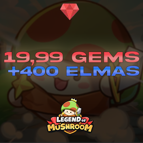 Legend of Mushroom 19.99 Gems + 400 Elmas