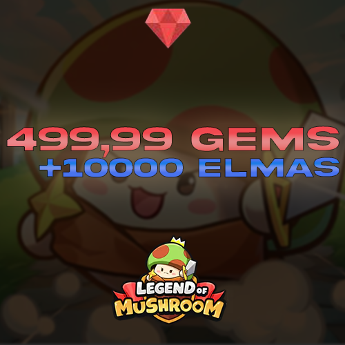 Legend of Mushroom 499.99 Gems + 100000 Elmas