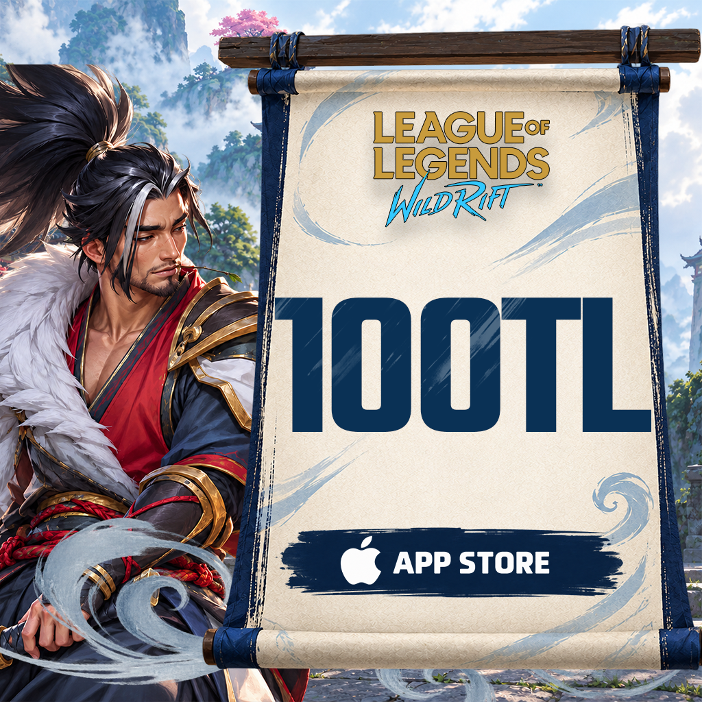LoL: Wild Rift 100 TL Hediye Kartı (iOS)