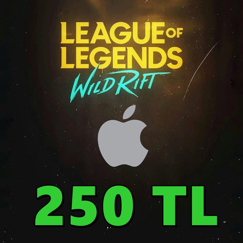 LoL: Wild Rift 250 TL Hediye Kartı (iOS)