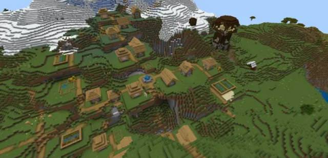 Minecraft Pillager kampı ve Köy