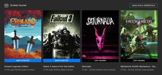 212 TL değerindeki oyunlar Epic Games'te ücretsiz oldu! Fallout 3 ücretsiz oldu
